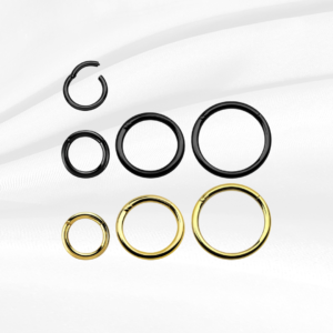 Surgical Steel Anodized Hinged Segment Ring 1.2mm