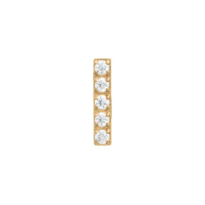 24K Gold Plated Zirconia Tile End