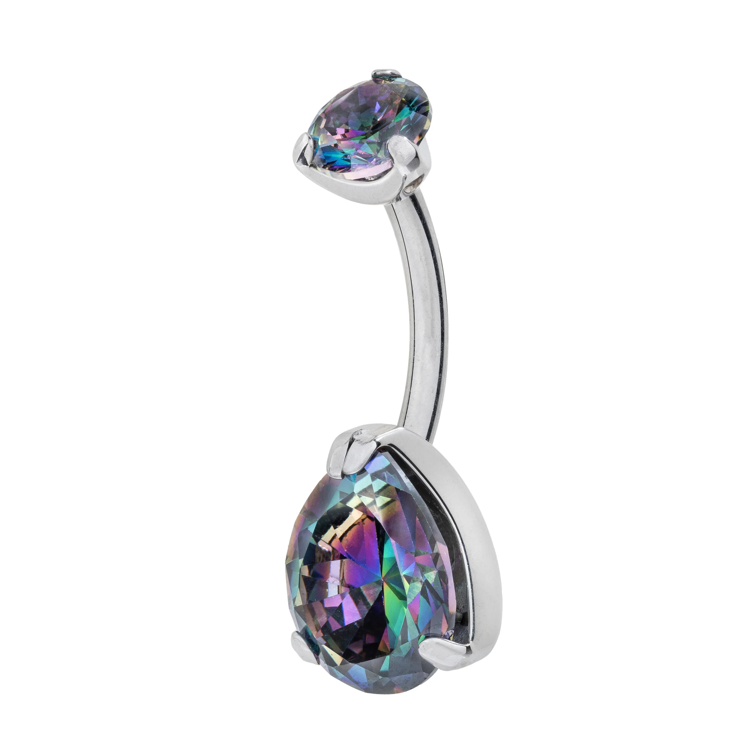 Titanium Pear-Cut Zirconia Navel Banana – Vitrail