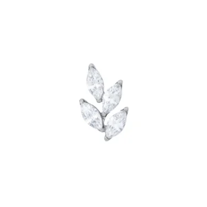 Zirconia Marquise Leaves End