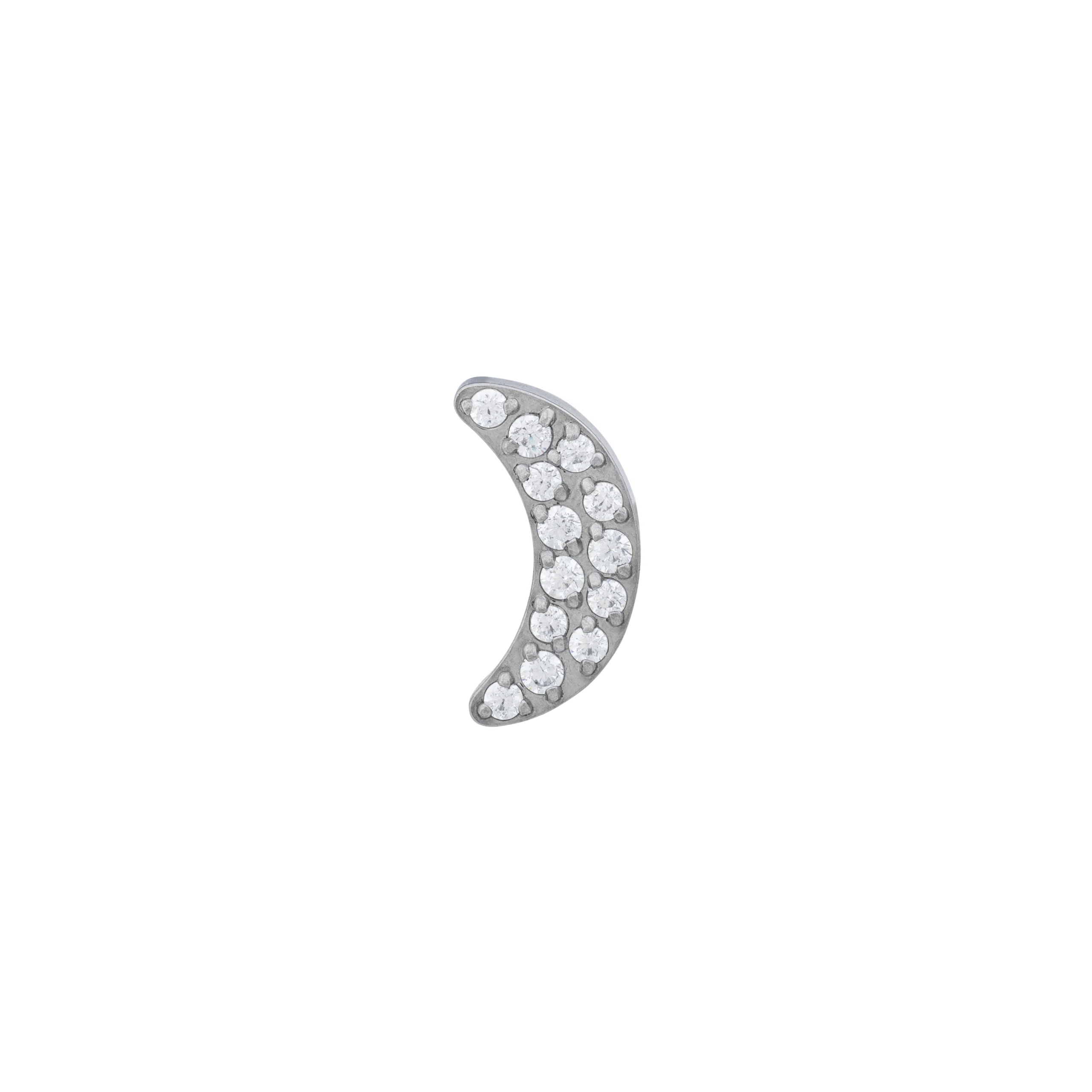 Zirconia Pavé Moon End